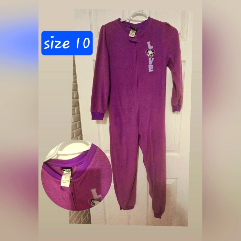 Purple Kids One Piece Pajama
